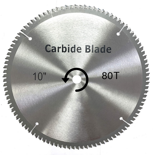Ultra-Thin Kerf DM 10'' 80T TCT Aluminum Saw Blade for Precision Profile Cutting