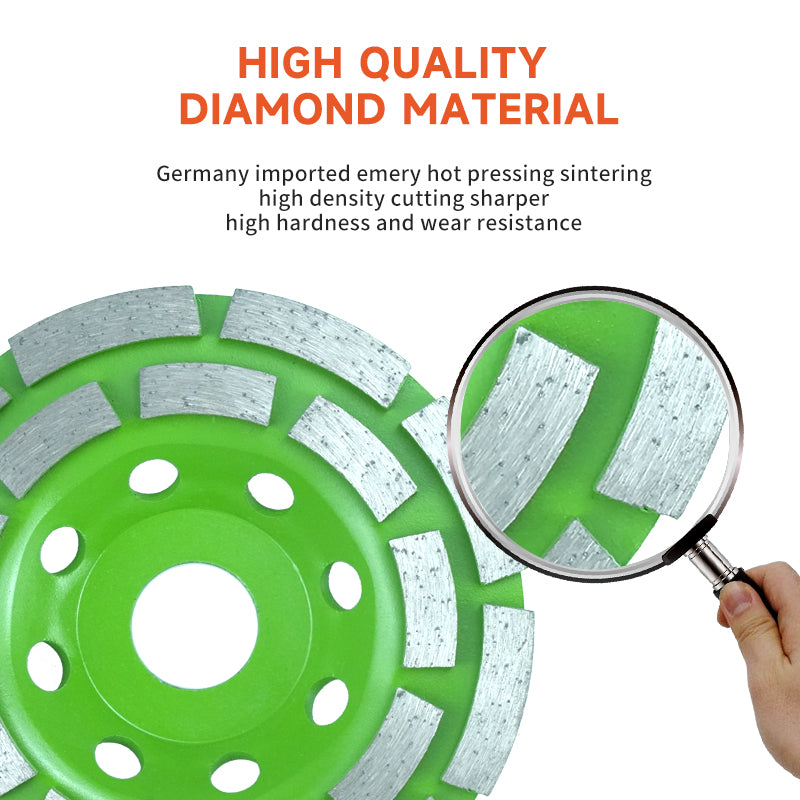 4/4.5 Inch 100/115 mm Diamond Cup Grinding Wheel for Stone Granite Concrete-Abrasive Tool for Effective Removal