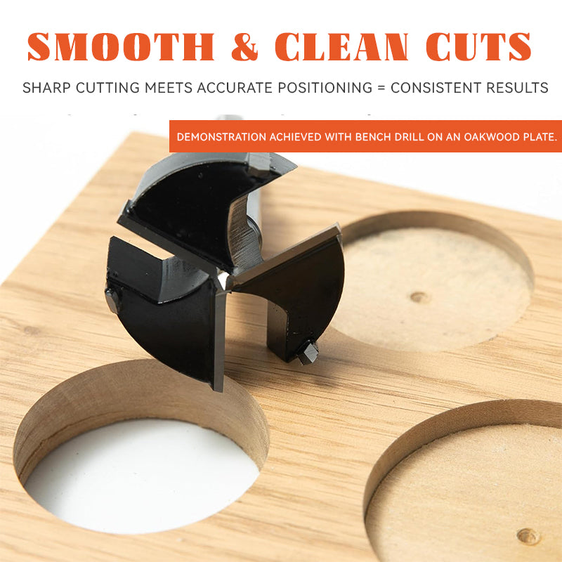 Wood Drill Bit Self Centering Hole Saw Cutter Wood Hole Drilling Tools Woodworking Hole Opener Forstner Drill Bit