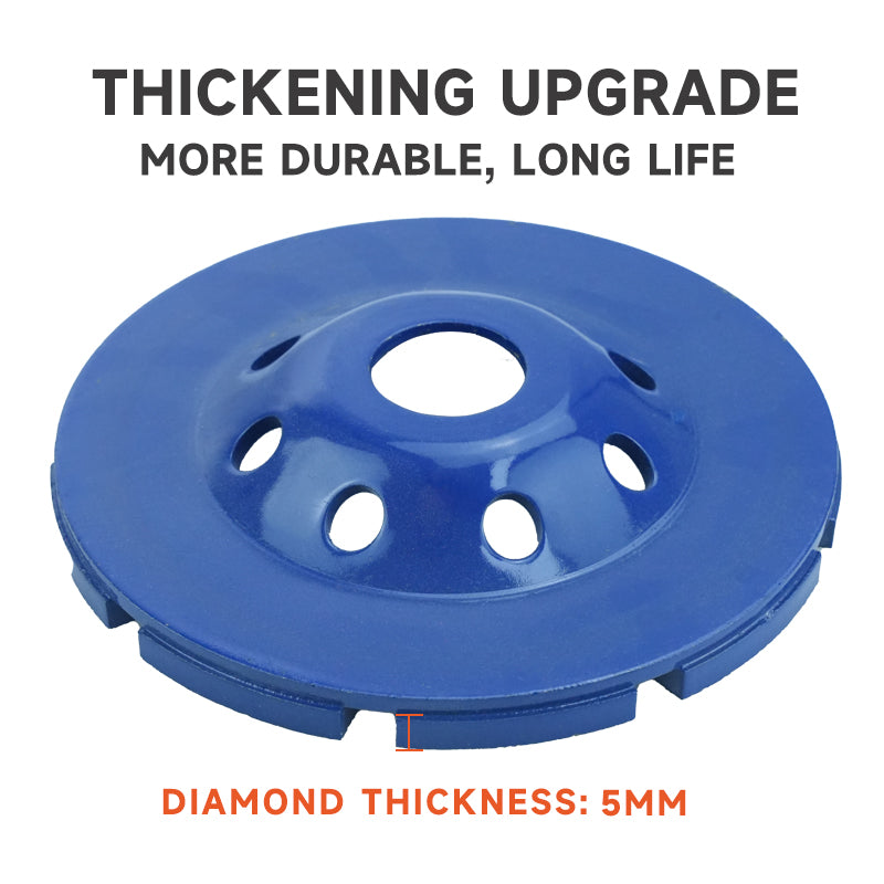 4/4.5 Inch 100/115 mm Diamond Cup Grinding Wheel for Stone Granite Concrete-Abrasive Tool for Effective Removal