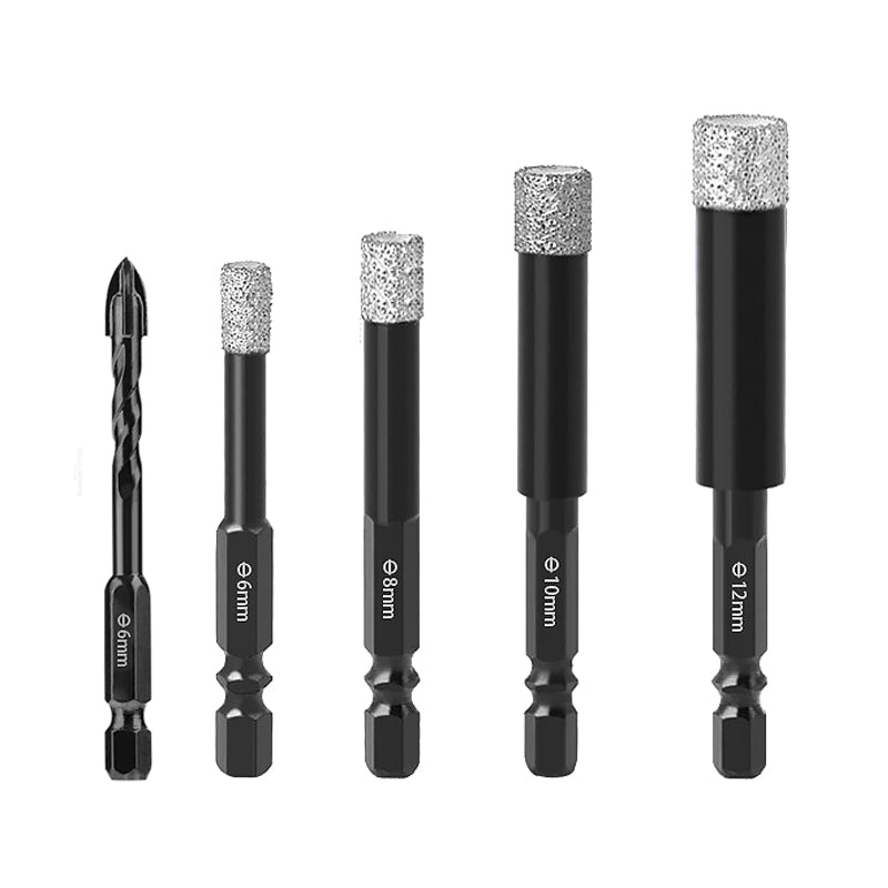Factory Price High Efficiency Hex Shank Diamond Drill Bit Set Ceramic Tile Hole Opener Customized OEM Support 6mm 8mm Steel