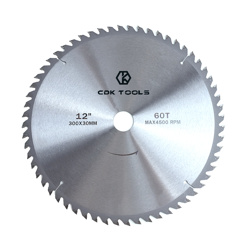 Factory High Quality Cutting Blade Disc 12'' 60T TCT Carbide Tips Circular Saw Blade for Wood Aluminium MDF Laminate