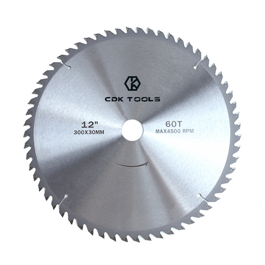 Factory High Quality Cutting Blade Disc 12'' 60T TCT Carbide Tips Circular Saw Blade for Wood Aluminium MDF Laminate