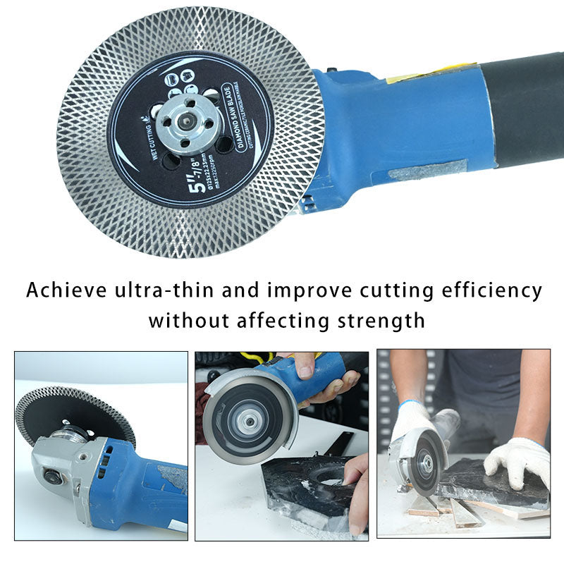 High Quality 105mm Diameter Double-Sided Diamond Saw Blade for Marble Ceramic Tiles with Flanges for Cutting and Grinding