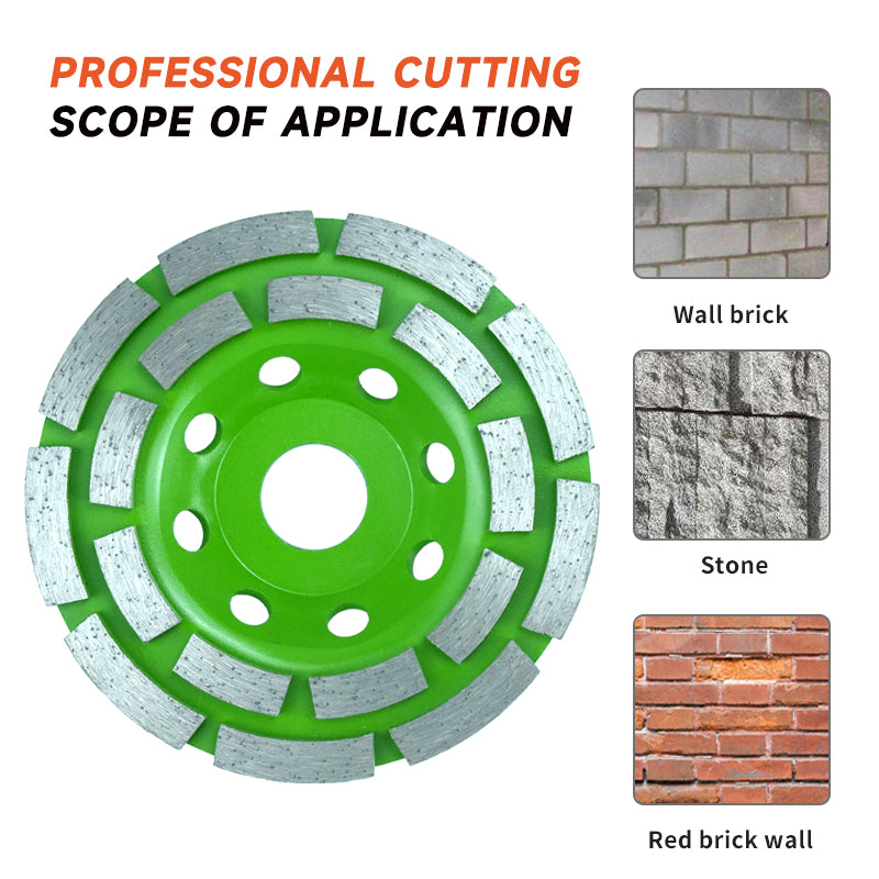 4/4.5 Inch 100/115 mm Diamond Cup Grinding Wheel for Stone Granite Concrete-Abrasive Tool for Effective Removal