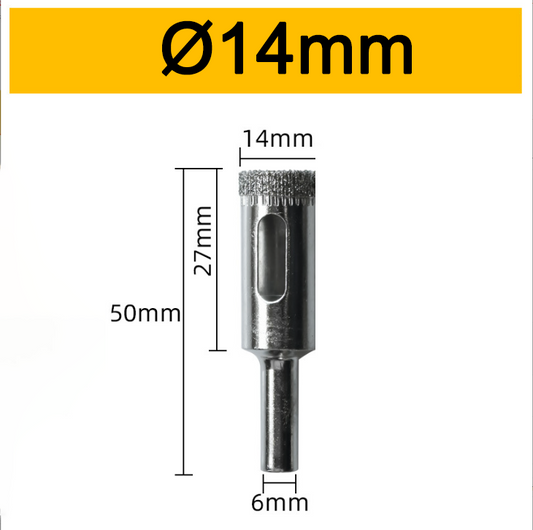 14mm Diamond Coated Hole Saw Tile Drill Bits for Ceramic Glass Porcelain Marble Drilling Bit Power Tool Accessories