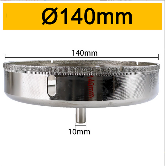 140mm Diamond Hole Saw/Diamond Coated Hole Saw Drill Bit/Electroplated Core Drill Bits for Gemstone Jewelry Opal Jade Drilling