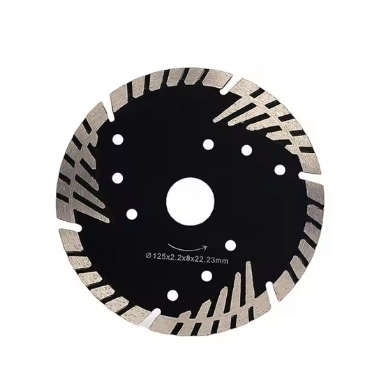 Continuous Diamond Turbine Disc with Triangular Tooth Granite Tool for Marble Stone Saw Blade