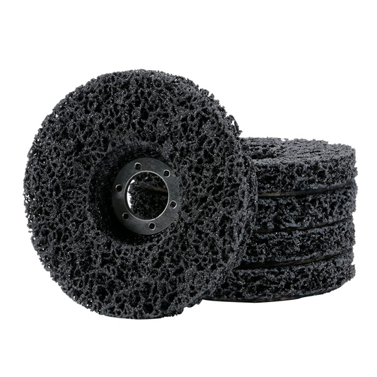 125mm Aluminum Oxide Silicon Carbide Clean Abrasive Black Strip Disc Sanding Disc Poly Strip Disc for Painting Rust