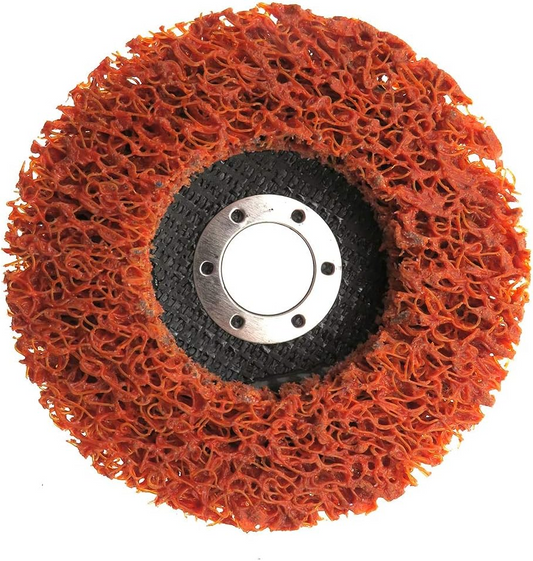125mm Orange With Ceramic Powder Poly Strip Disc Strip Cleaning Disc