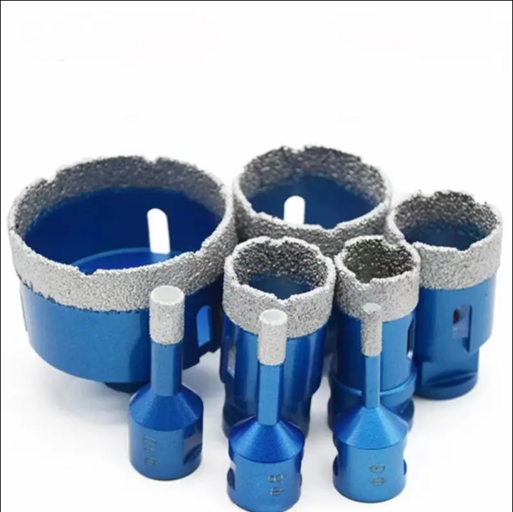 Diamond Crowns Brazed 8Pcs 6,8,10,25,32,35,50,68mm Core Drill Bit Sets for Concrete Granite Marble Ceramic Tile Cutting