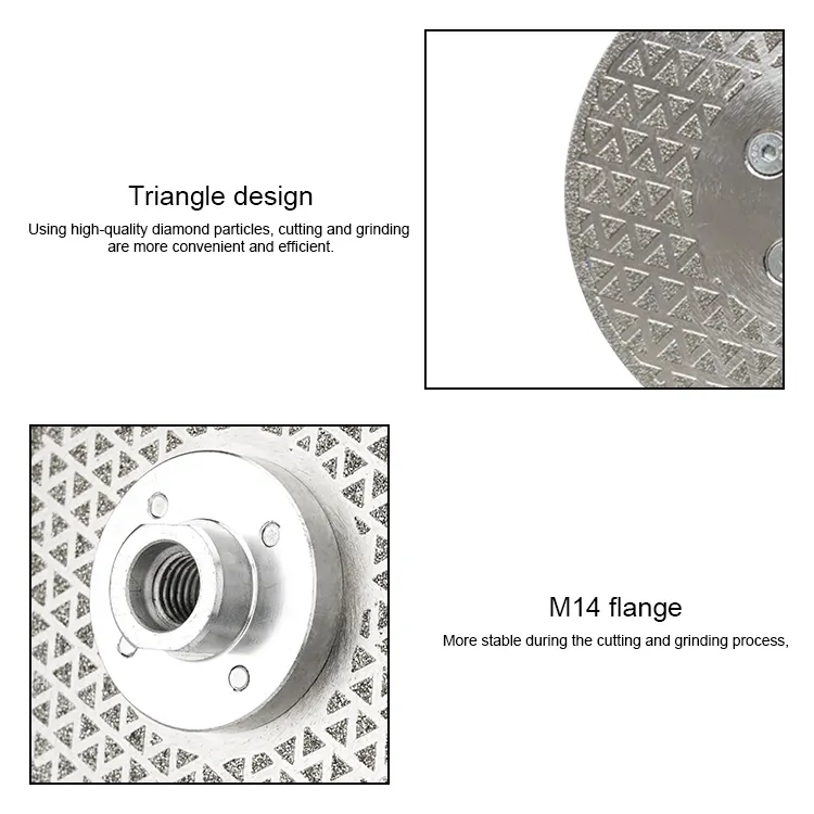 Diamond Saw Blade Red Hot Marble Cutting Disc Disk Electroplated Power Tools 125mm Diamond Cutter with Flange