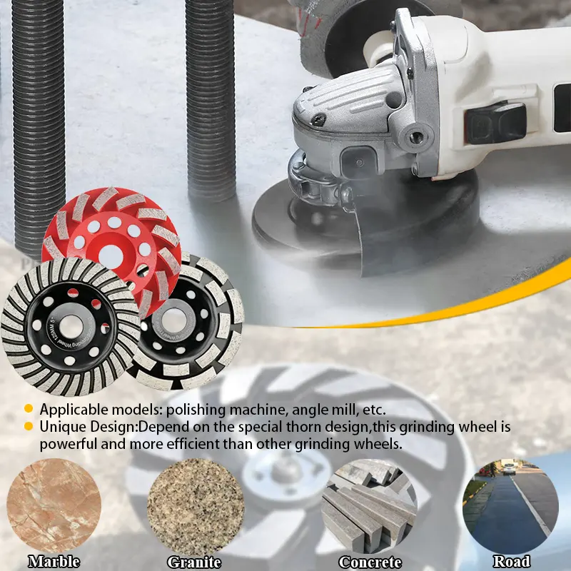Sample Offered Cheap Disc 125mm 5 Inch Wheel for Granite Marble Grinding Diamond Cup