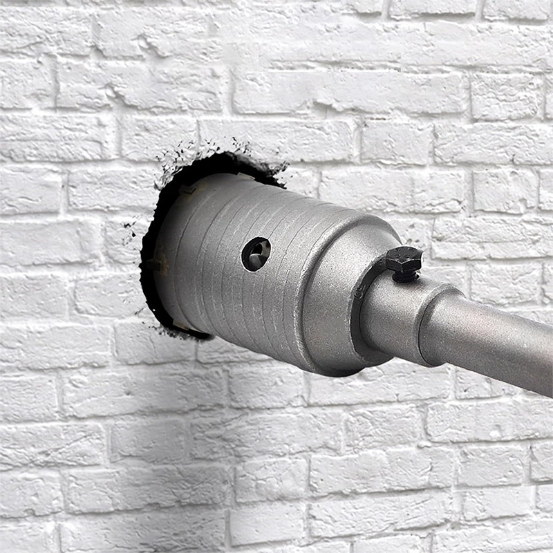 Sds Plus Shank Carbide Tip Wall Hole Saw Cutter For Air Conditioning Drilling Holes Concrete Cement Wall Core Drill Bit Kit