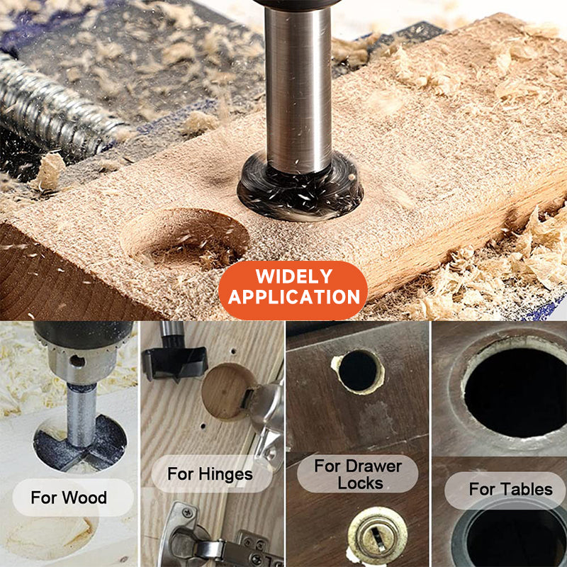 Wood Drill Bit Self Centering Hole Saw Cutter Wood Hole Drilling Tools Woodworking Hole Opener Forstner Drill Bit