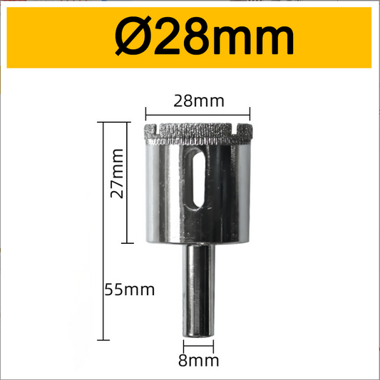 28mm Electroplated Diamond Hole Saw Drill Bits for Porcelain Marble Ceramic Glass Tile