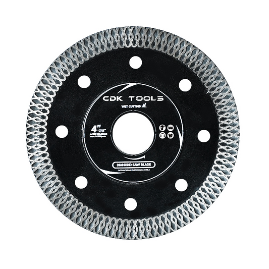 Factory Direct 4'' Diamond Sheet Turbine Saw Blade Thin Mesh Tile Cutting Disc 10mm Width OEM/ODM Supported