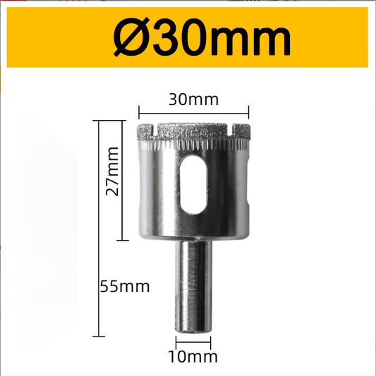 Hole Saw 30mm Hollow Core Drill Bit Tile Hole Cutter Set for Glass Ceramics Porcelain Marble Electroplated Drill Bit Assortment