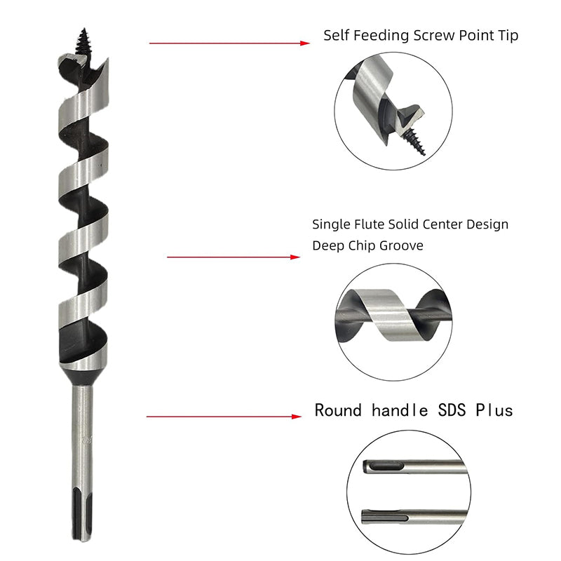 Hexagonal Shank Woodworking HSS Twist Auger Drill Bit