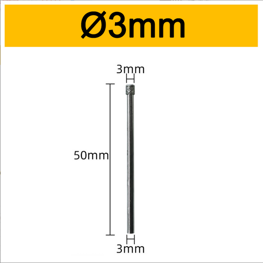 Electroplated Diamond Coated Hole Saw 3mm for Glass Tile Hole Opener Drilling Bit