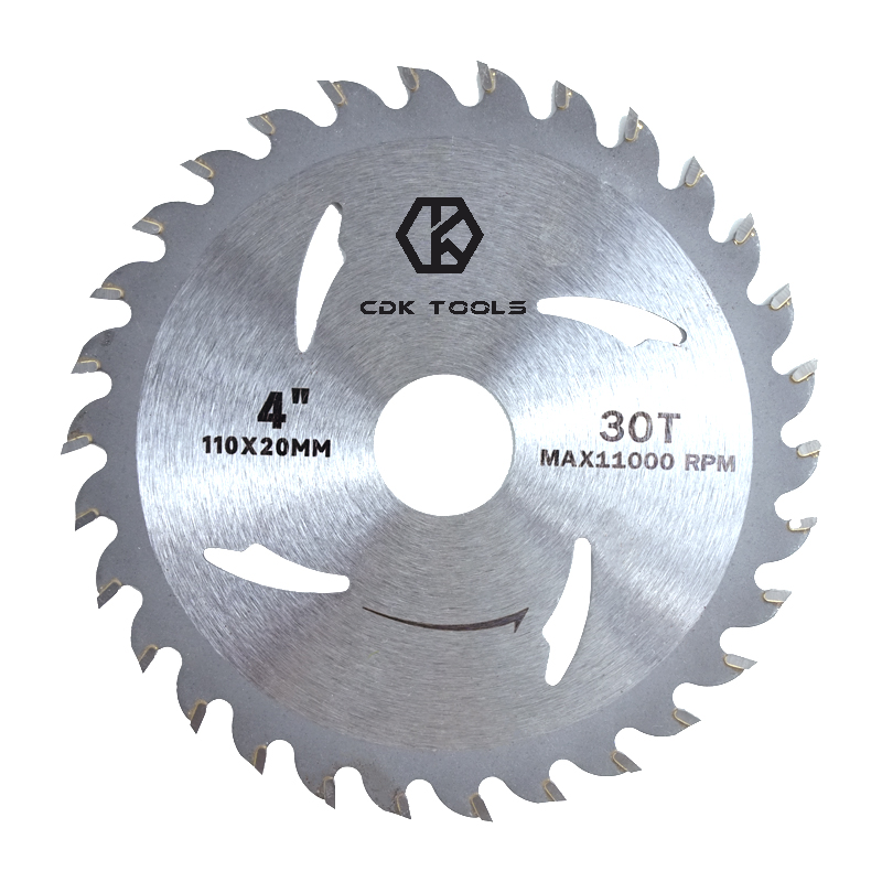 High Efficiency 4 Inch Circular Carbide Saw Blade TCT Atb Tooth Style Steel Industrial Hot Pressed Alloy for Wood Cutting OEM