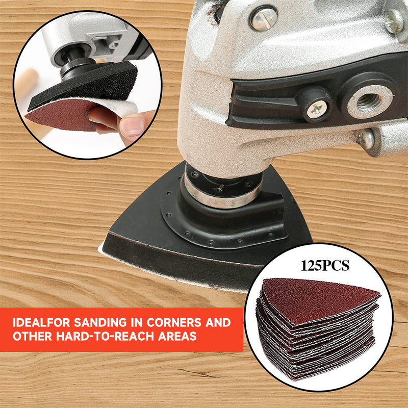 Silicon Carbide P60-P2000 Abrasive Sand Paper Discs Triangle Sanding Pad Disc for Furniture Polishing