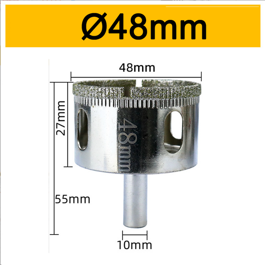 48High Quality Electroplated Diamond Grit Drill Bit Hole Saw Core Drill Bit for Drilling Glass Tile Ceramic Granite