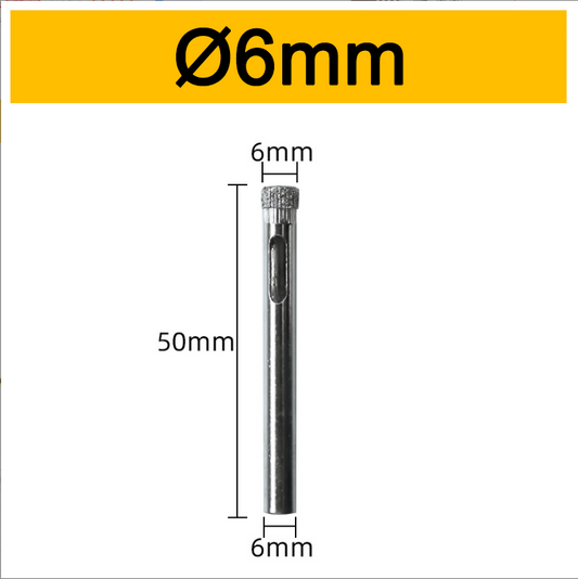 6mm Tile Drill Bits Glass Core Drill Bits Hole Saw Diamond Drilling Bits Set for Glass Tile Ceramic Marble Porcelain Cutting