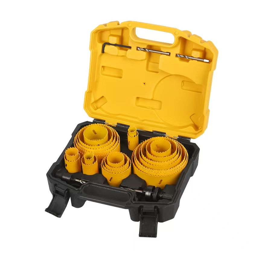 Bi-Metal Hole Saw Kit, 28 Piece M42 Steel Hole Saw Set with 3/4" -4-3/4" (19-121mm), General Purpose Hole Saw Blades in Case with Arbors