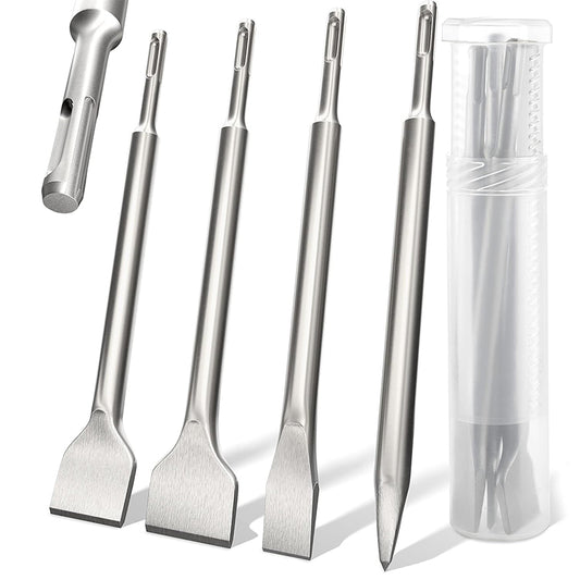 Factory Sales Pointed Chisel in Stock High Quality Sds-plus Max 40Cr Steel Carving Chisel Straight Steel