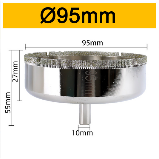 95mm Tile Drill Bits Glass Core Drill Bits Hole Saw Diamond Drill Bit for Glass Tile Ceramic Marble Porcelain Cutting