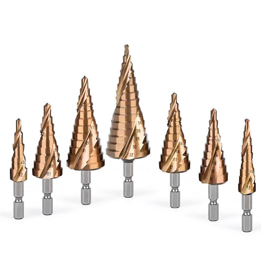 HSS Unibit Drill Bit Multiple Diameter Fluted Edge Sheet Metal Hole Drilling Cutting OEM