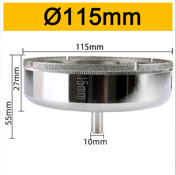 115mm Ceramic Tile Glass Hole Opener With Diamond Sand Special Features for Hole Saws