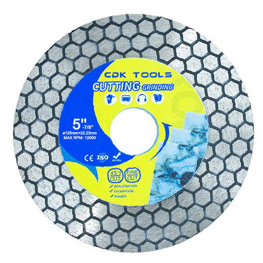 5inch 125*22.23mm Diamond Blade for Ceramic Porcelain Tile Cutting Grinding 45 Degree Cutting Disc