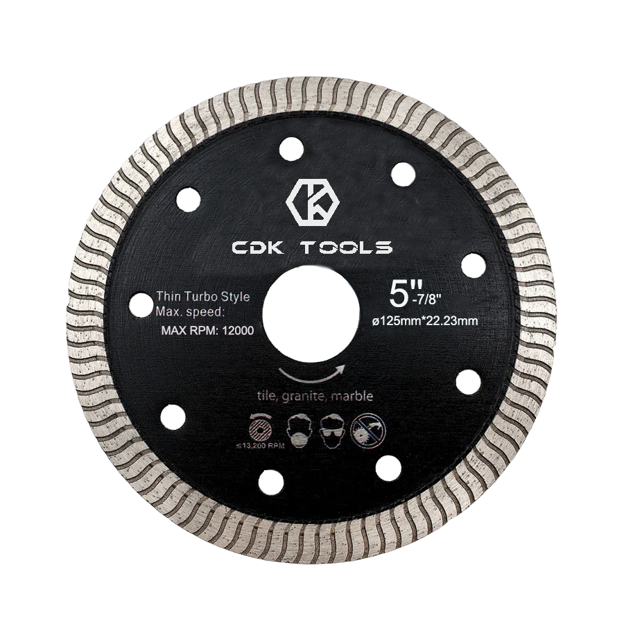 Wholesale Price 5 Inch 125mm Diamondsaw Blade Diamond Turbo Saw Blade for Granite Quartz Cabinet