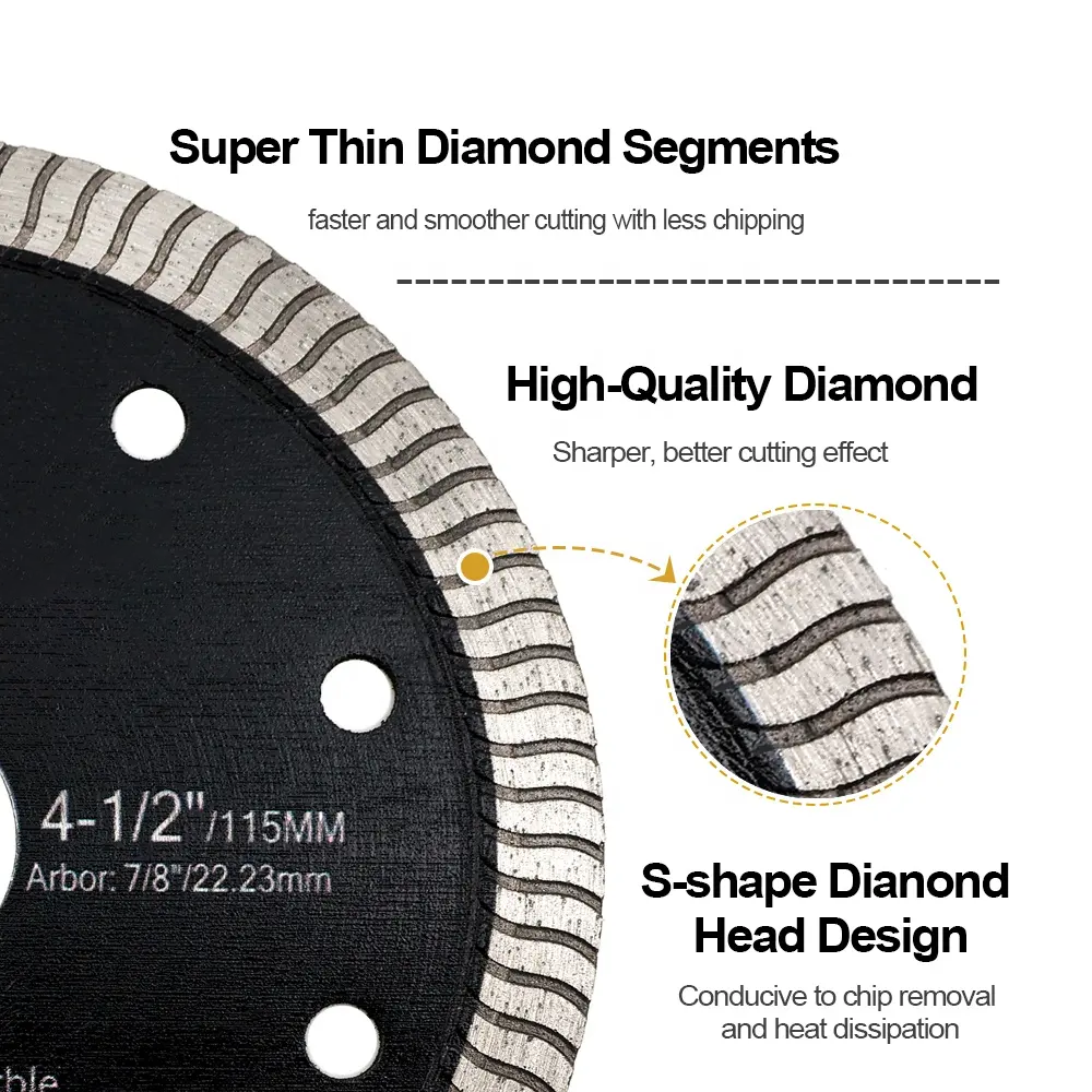 7 Inch 180mm Multipurpose Diamond Cutting Disc Reinforced Circular Diamond Saw Blade For Cutting Stone Concrete And Tile