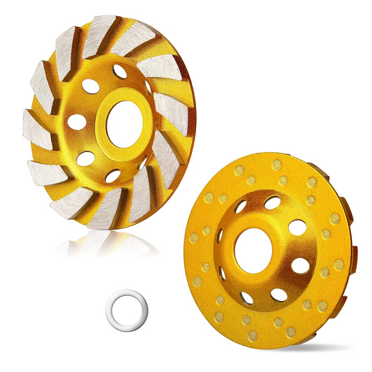 High Quality 4 Inch 12 Segs Turbo Diamond Grinding Cup Wheel for Concrete Angle Grinder