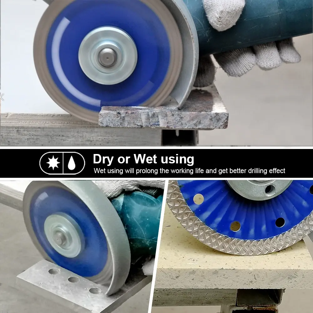 180mm Triangle Turbo Segment Diamond Saw Blade Stone Granite Cutting Disc