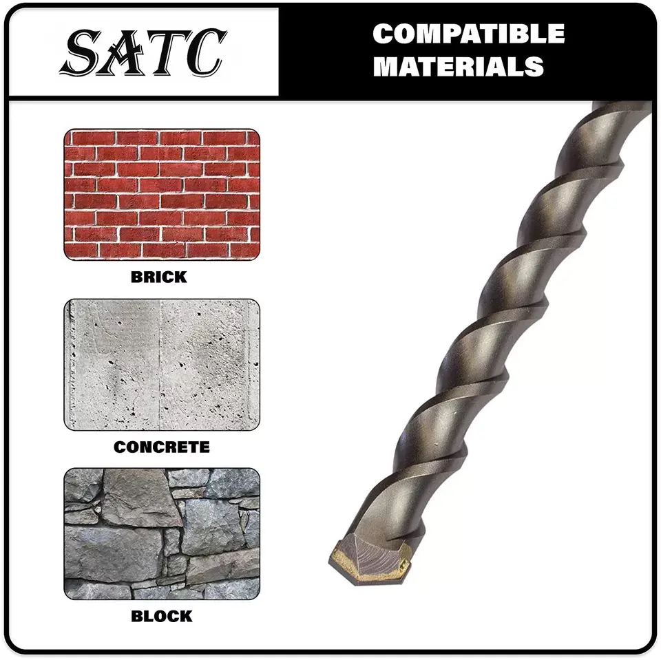 Electric Hammer SDS Plus Drill Bits Concrete Wall Brick Block Masonry Hole Saw Drilling