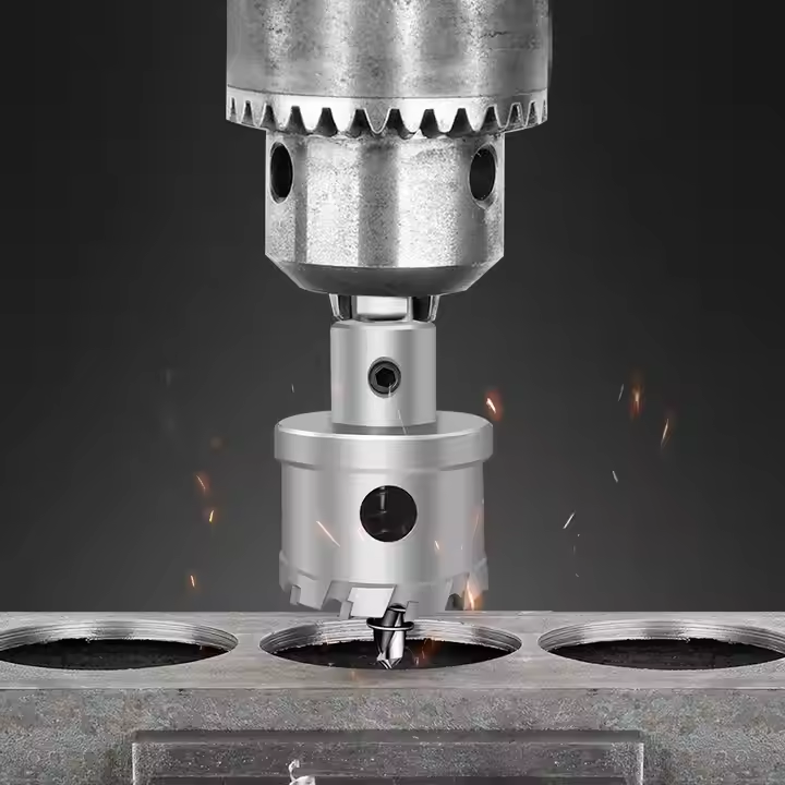 TCT Carbide Hole Cutter for Stainless Steel High Speed Steel Hole Saw Kit for Metal Wood Plastic Drilling