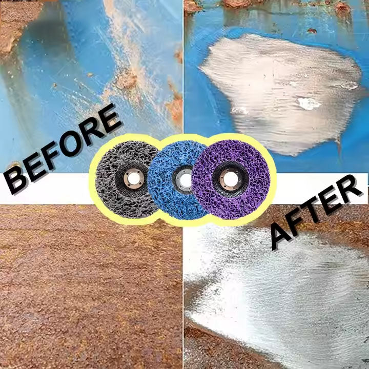 125mm Aluminum Oxide Silicon Carbide Clean Abrasive Black Strip Disc Sanding Disc Poly Strip Disc for Painting Rust