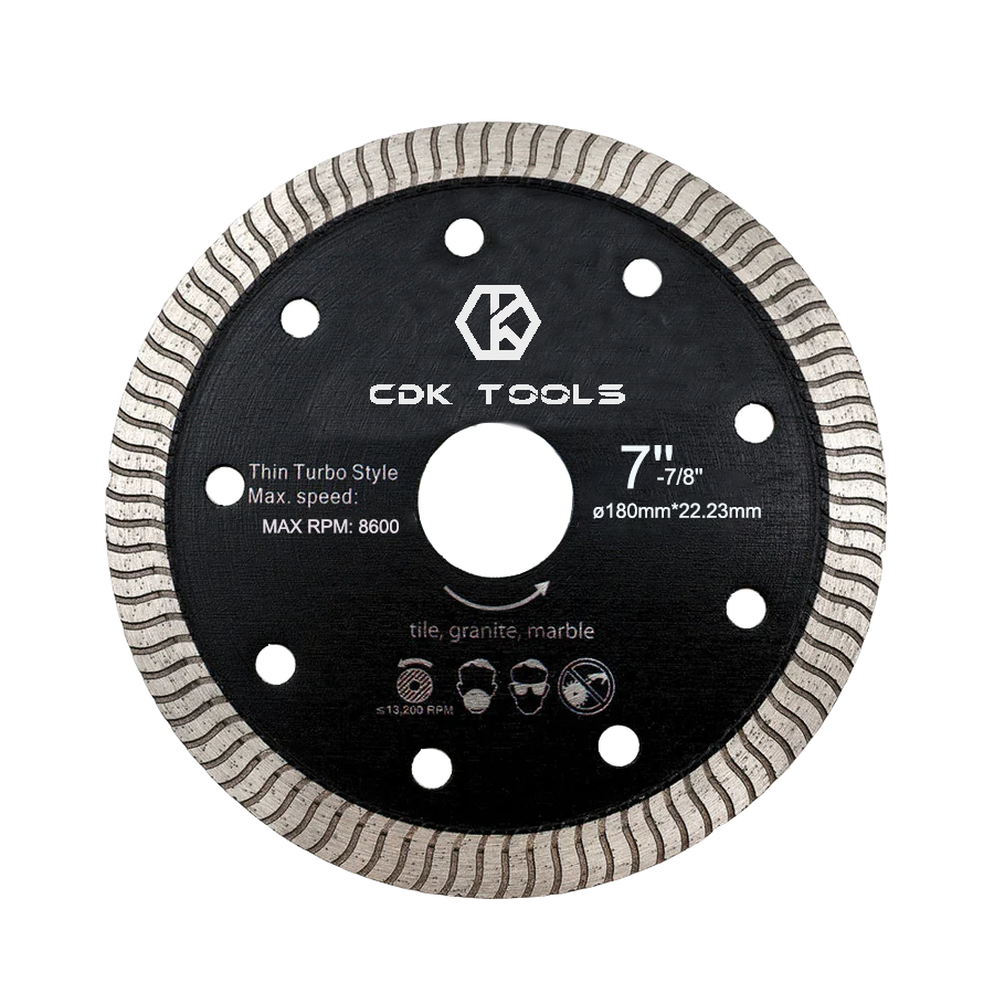 7 Inch 180mm Multipurpose Diamond Cutting Disc Reinforced Circular Diamond Saw Blade For Cutting Stone Concrete And Tile