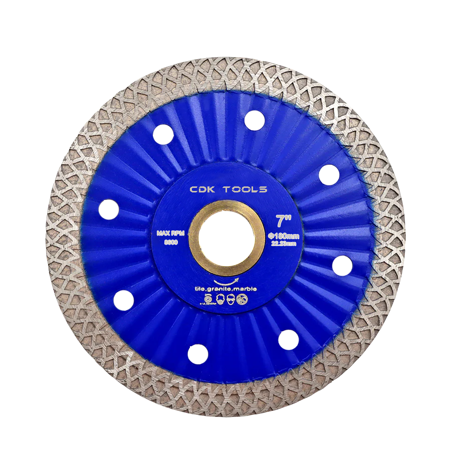 180mm Triangle Turbo Segment Diamond Saw Blade Stone Granite Cutting Disc