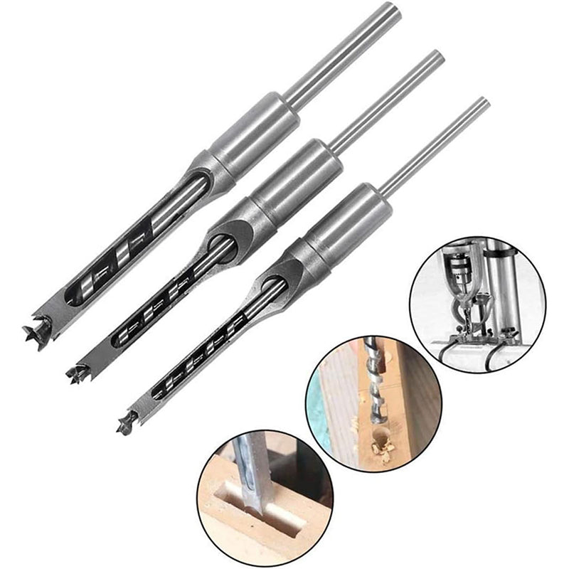 Hot Sale Metal Material square Hole Drill Bit for Wood of Power Tools 6-25mm Size Customization