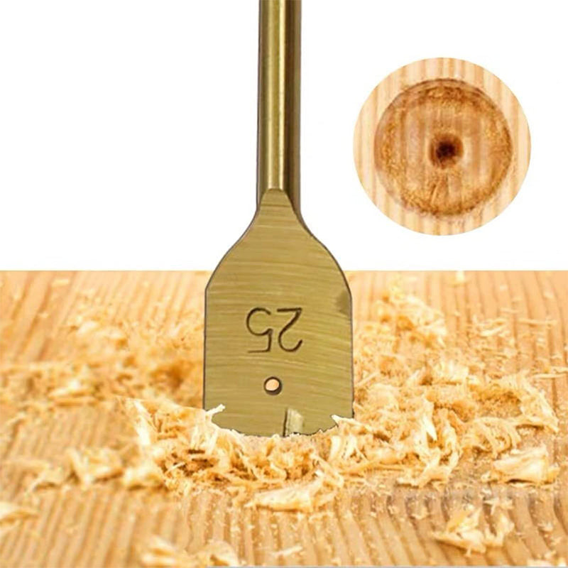 Tri-Point Paddle Brocas Para Madera Madeiras Flat Wood Spade Drill Bit for Wood Clean and Fast Drilling Trishula Working