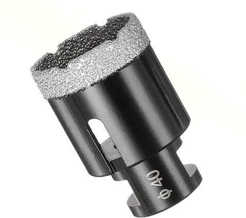 40mm Diamond Drilling Core Bit Dry Vacuum Braze Diamond Drill Bit M14 Tile Hole Saw Stone Drill Bit