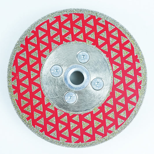 115mm with M14 Flange Electroplated Rim Red Diamond Stone Marble Cutting Blade Diamond Tool Marble Saw Blade Disc