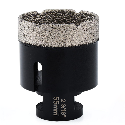 Factory Direct for Stone, Tile, and Porcelain: Universal Fit 55mm Diamond Core Drill Bits