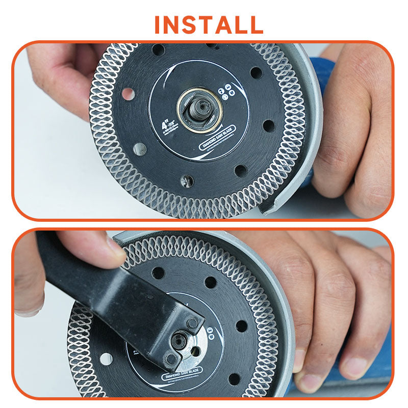 Factory Direct 4'' Diamond Sheet Turbine Saw Blade Thin Mesh Tile Cutting Disc 10mm Width OEM/ODM Supported