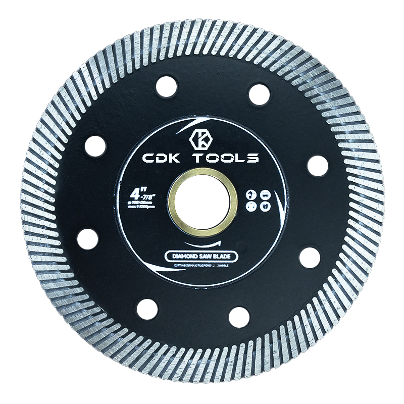 Turbo 105mm Super Thin Sinter Cutter Saw Blade Industrial Ceramic Dry Circle Cutting Disc Porcelain Tile OEM Customizable